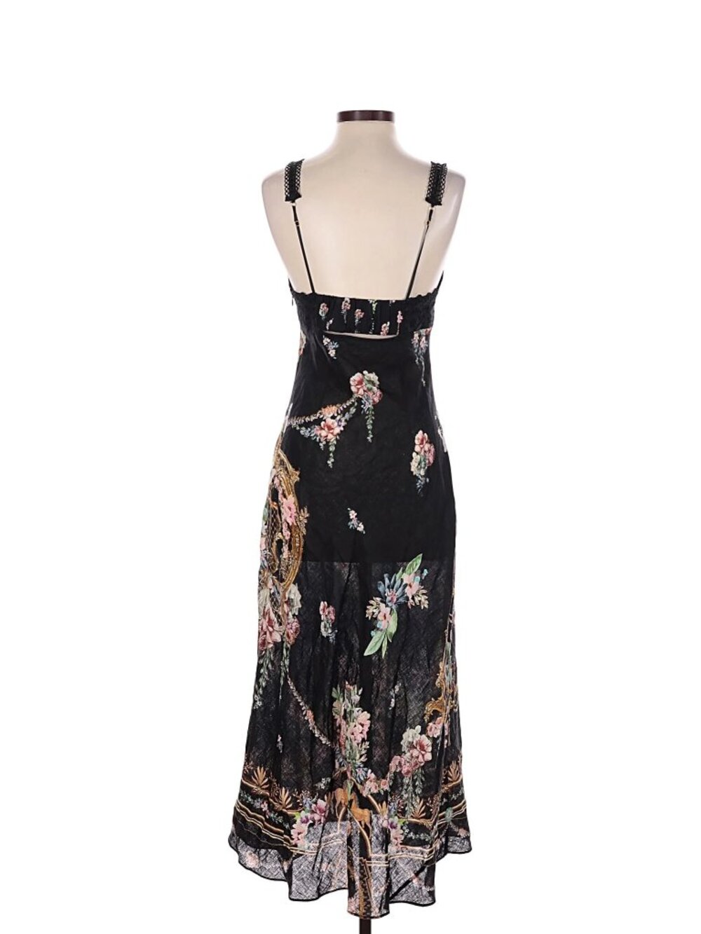 Camilla Embroidered Bodice Bias Dress in Noble Endeavors XS - Picture 4 of 6